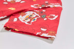 Ready Stock CNY Red Lion Dance Cheongsam Top & Shorts Set Baby Kids Boys Chinese New Year