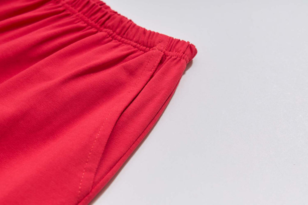 Ready Stock CNY Carp Dragon Leap Boys Cheongsam Top & Shorts Baby Kids Chinese New Year Outfit