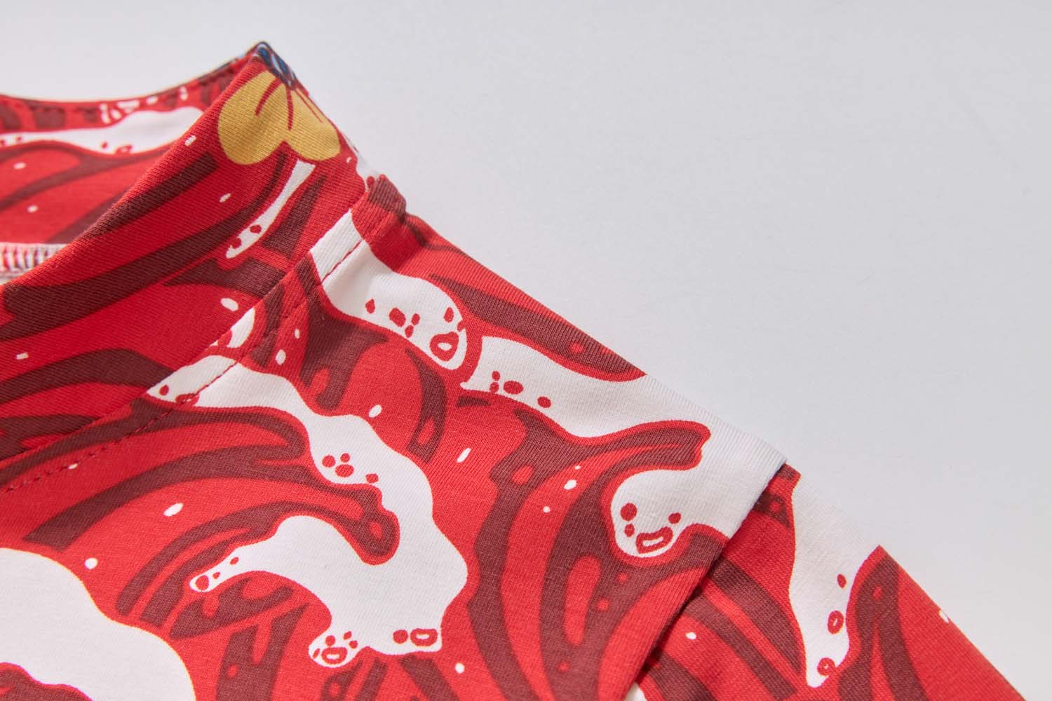 Ready Stock CNY Carp Dragon Leap Boys Cheongsam Top & Shorts Baby Kids Chinese New Year Outfit