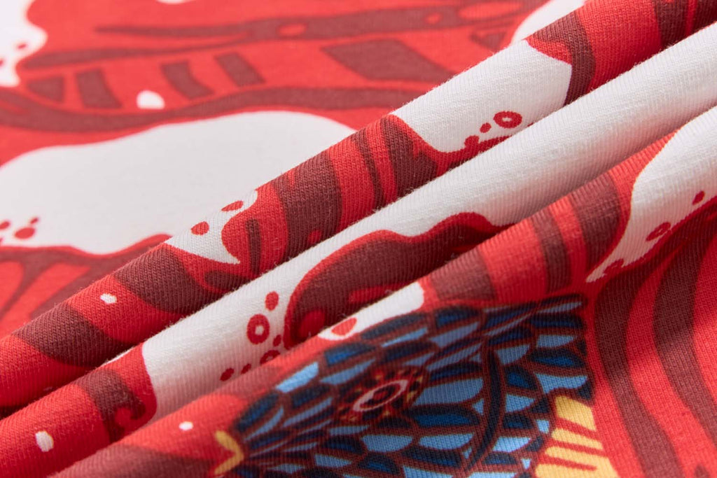 Ready Stock CNY Carp Dragon Leap Boys Cheongsam Top & Shorts Baby Kids Chinese New Year Outfit