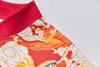 Ready Stock CNY Dragon Phoenix Boys Cheongsam Top & Shorts Set Baby Kids Chinese New Year