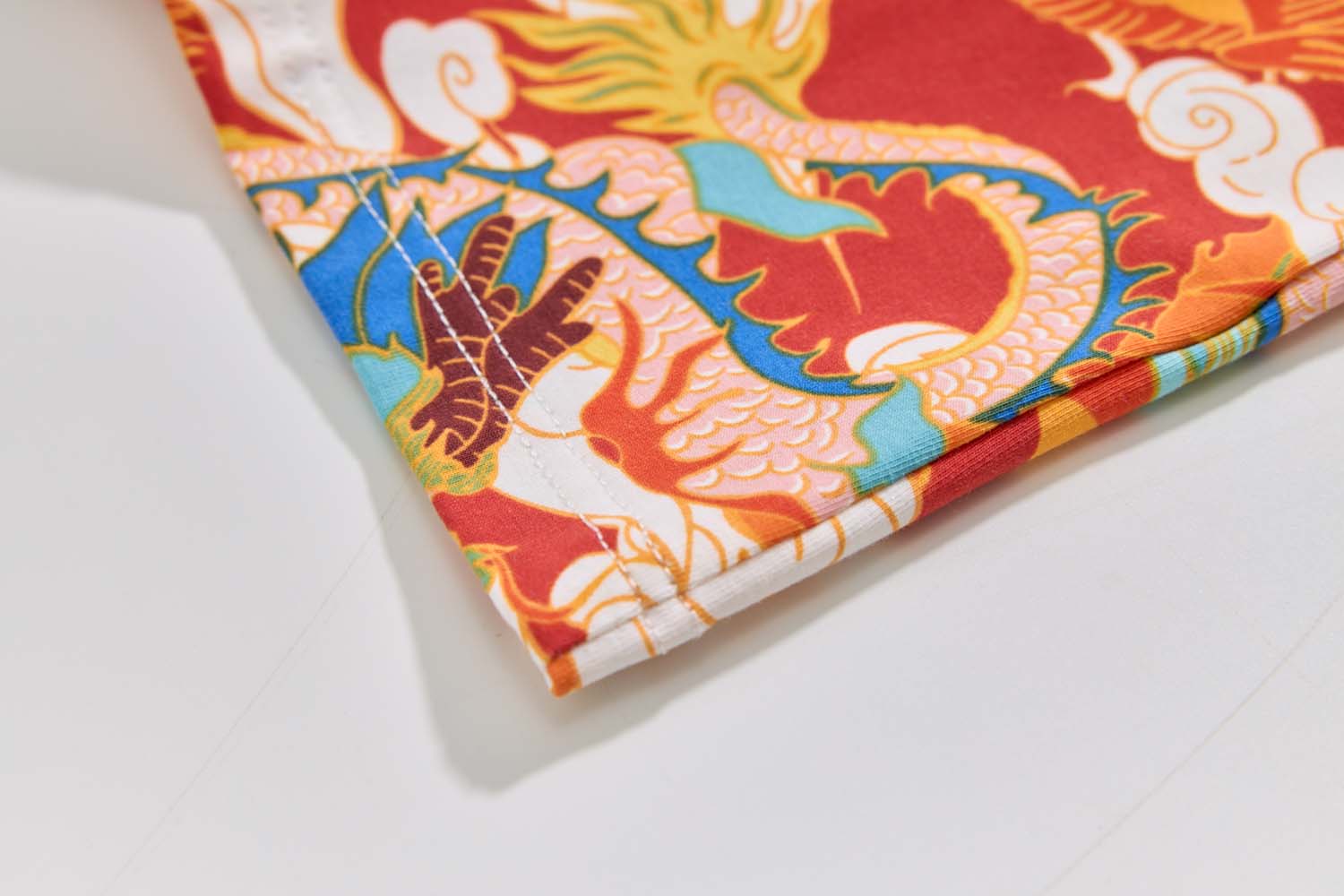 Ready Stock CNY Dragon Phoenix Boys Cheongsam Top & Shorts Set Baby Kids Chinese New Year