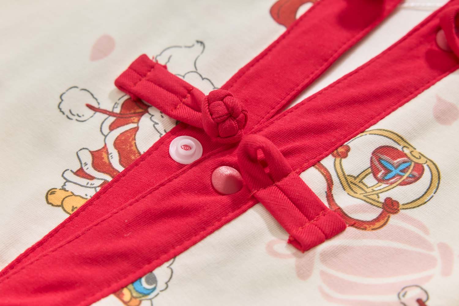 Ready Stock CNY White Lion Dance Baby Boy Cheongsam Romper Singapore Outfit