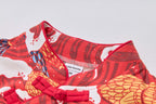 Ready Stock Carp Dragon Leap Girl Cheongsam Dress Baby Kids CNY Chinese New Year Outfit