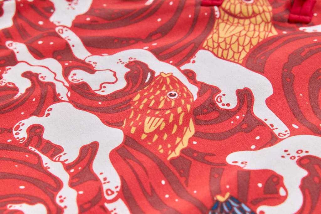 Ready Stock Carp Dragon Leap Girl Cheongsam Dress Baby Kids CNY Chinese New Year Outfit