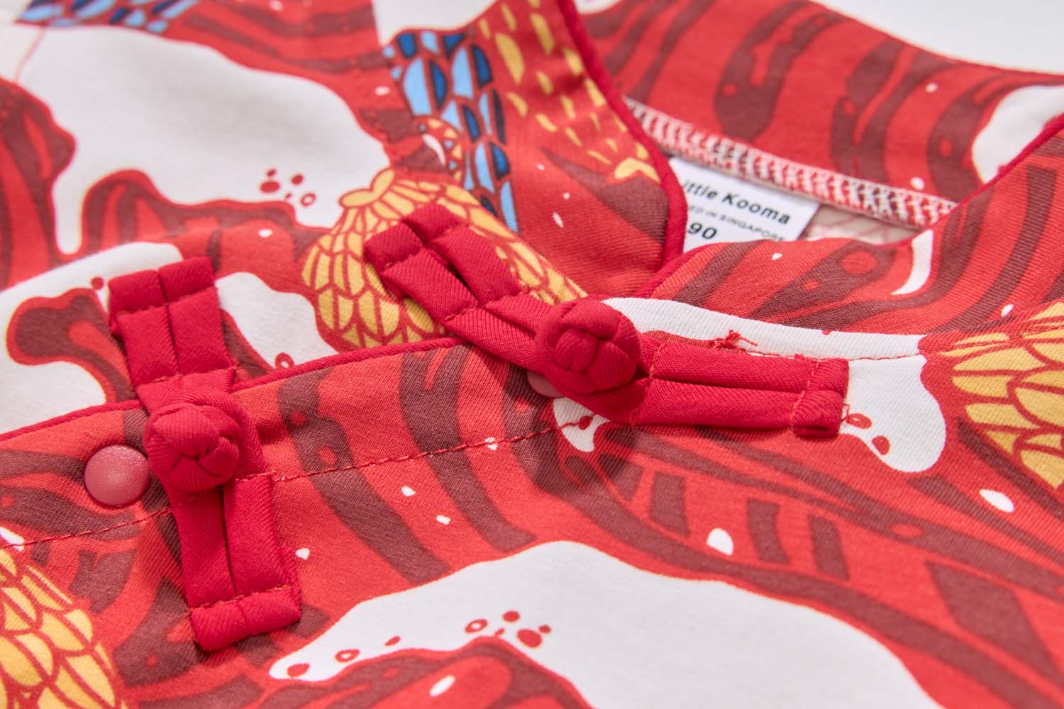 Ready Stock Carp Dragon Leap Girl Cheongsam Dress Baby Kids CNY Chinese New Year Outfit