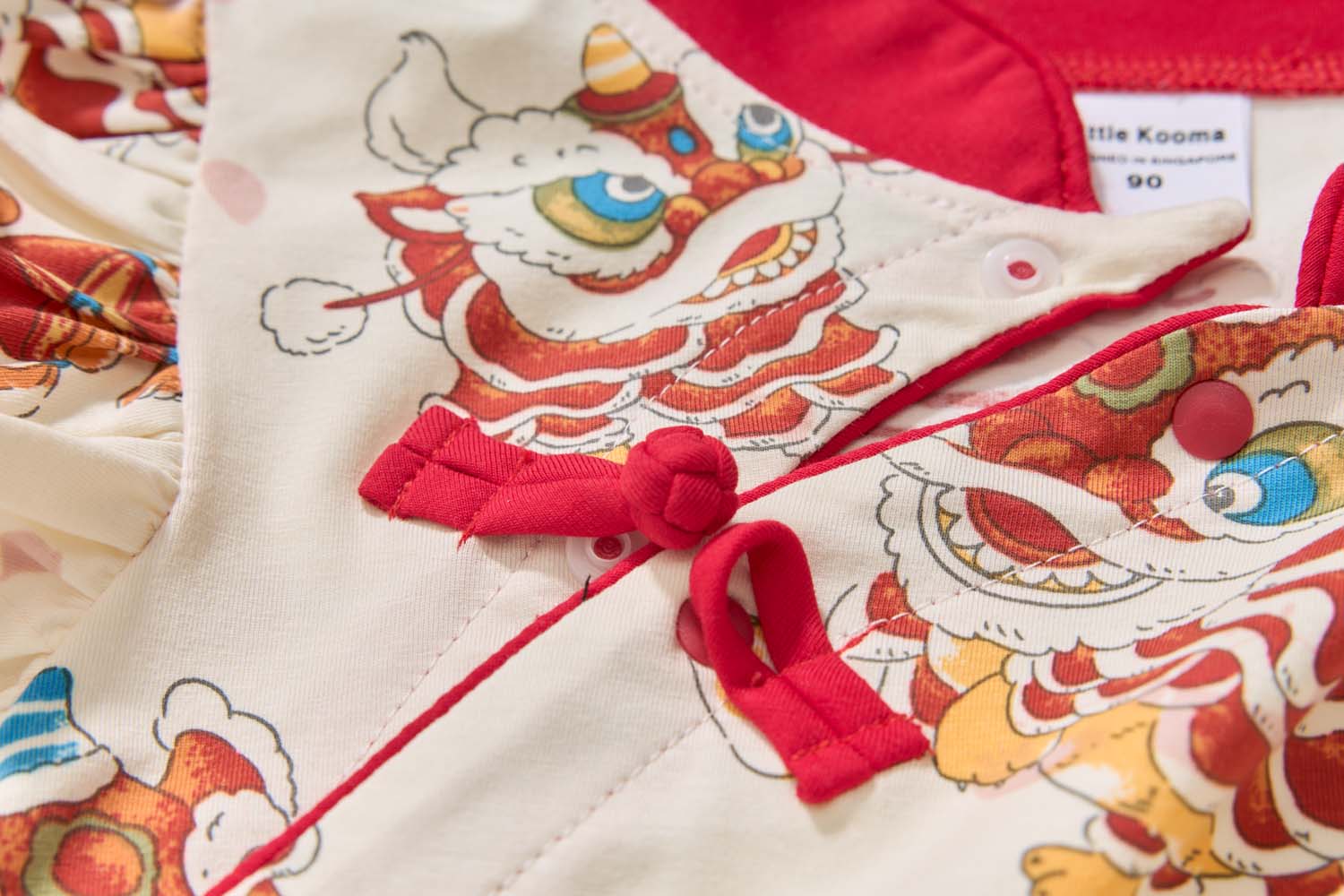 Ready Stock White Lion Dance Girl Cheongsam Dress CNY Outfit Baby Kids Singapore