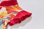 Ready Stock CNY Dragon Phoenix Girl Cheongsam Dress Baby Kids Chinese New Year Outfit