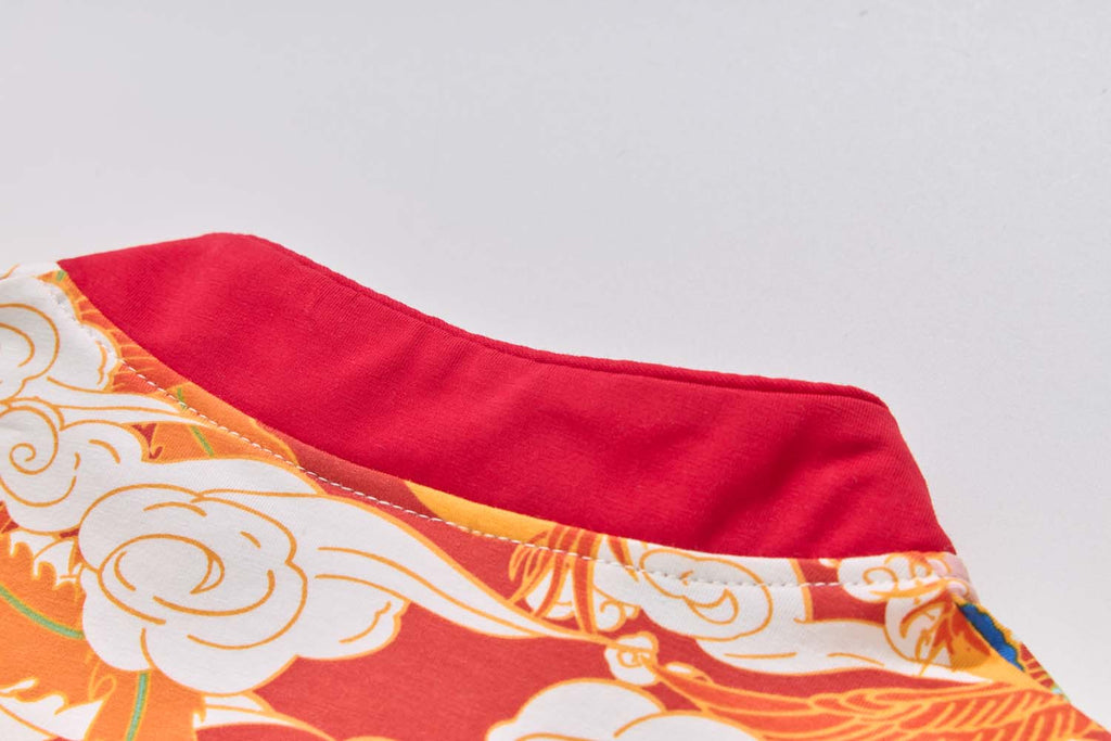 Ready Stock CNY Dragon Phoenix Girl Cheongsam Dress Baby Kids Chinese New Year Outfit