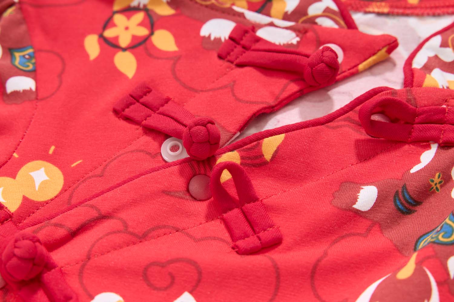 Ready Stock Festive Red Lion Dance Girl Cheongsam Dress Baby Kids CNY Outfit Singapore