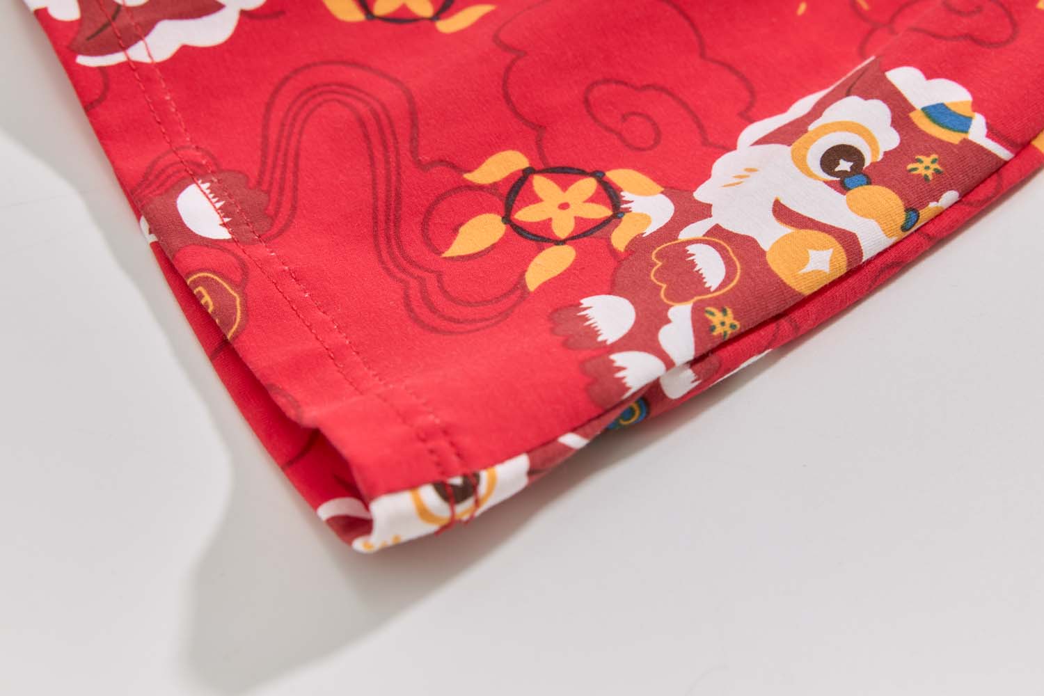 Ready Stock Festive Red Lion Dance Girl Cheongsam Dress Baby Kids CNY Outfit Singapore