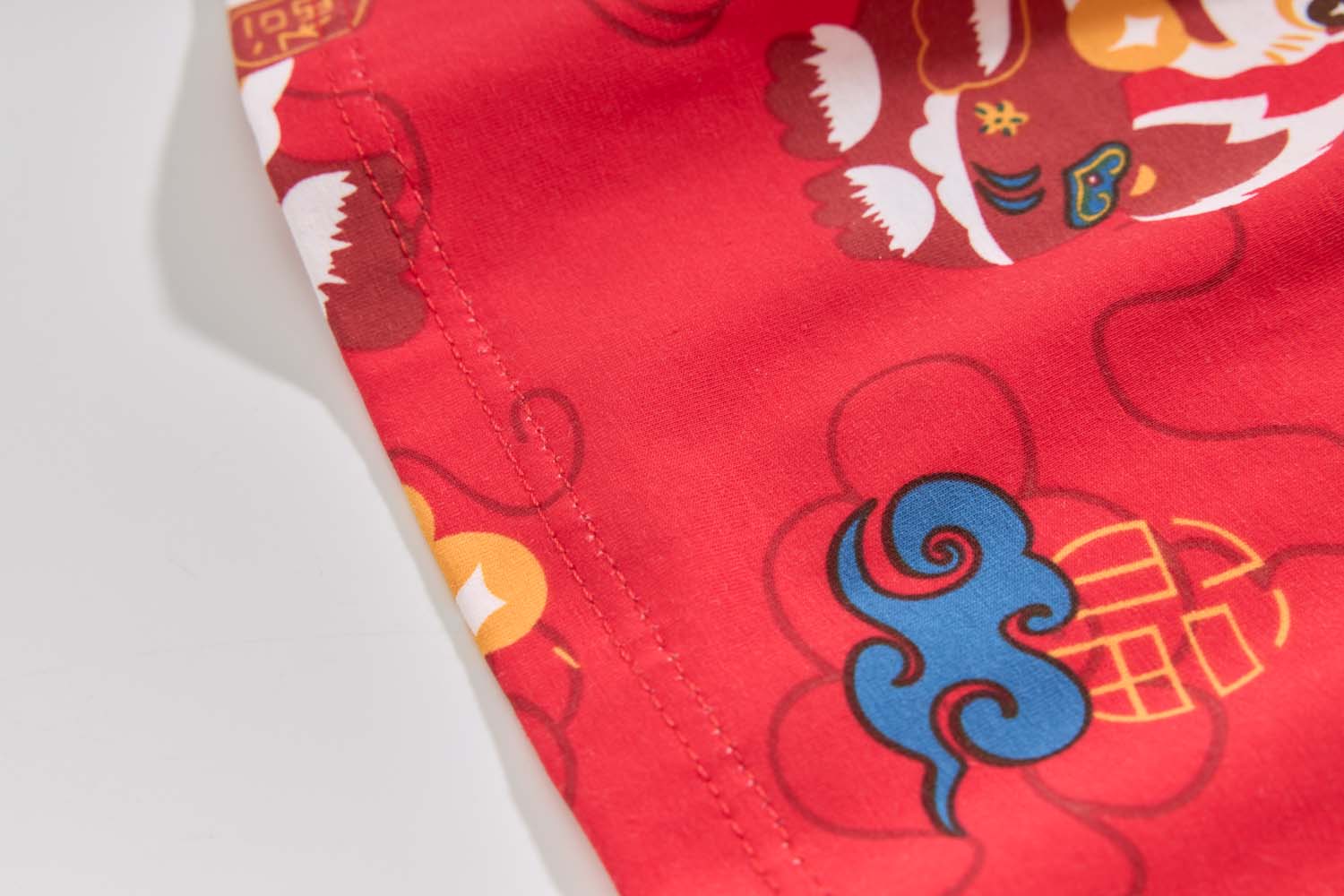 Ready Stock Festive Red Lion Dance Girl Cheongsam Dress Baby Kids CNY Outfit Singapore