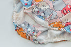 Purrfect Family Paws Baby Girl Pink Cats Cheongsam Bodysuit n Headwrap Set Family Wear 0821 - Little Kooma