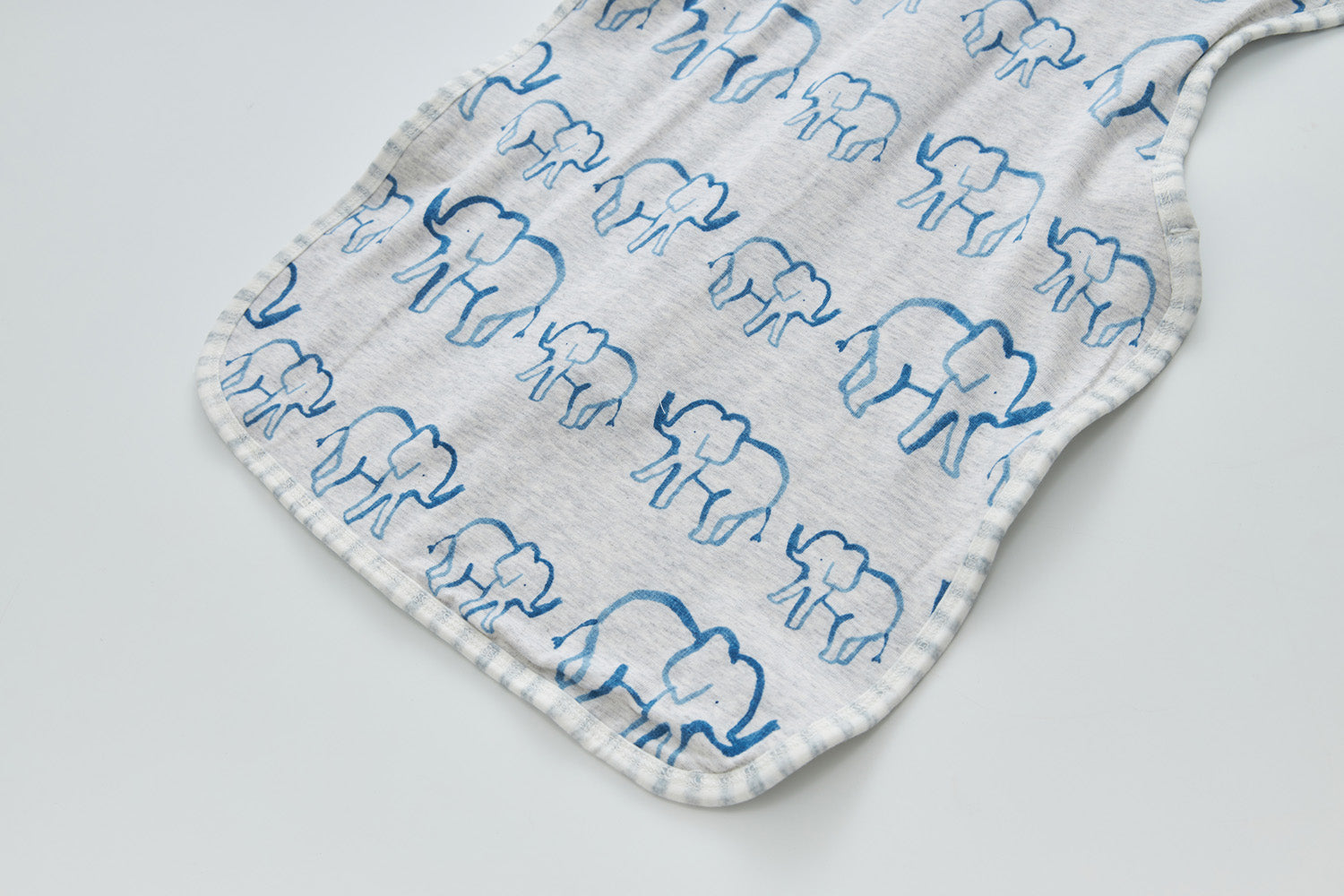 Infant Transition Swaddle w Arm Freedom 2-Way Zipper Elephant - Little Kooma