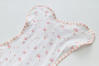 Infant Transition Swaddle w Arm Freedom 2-Way Zipper Roses - Little Kooma