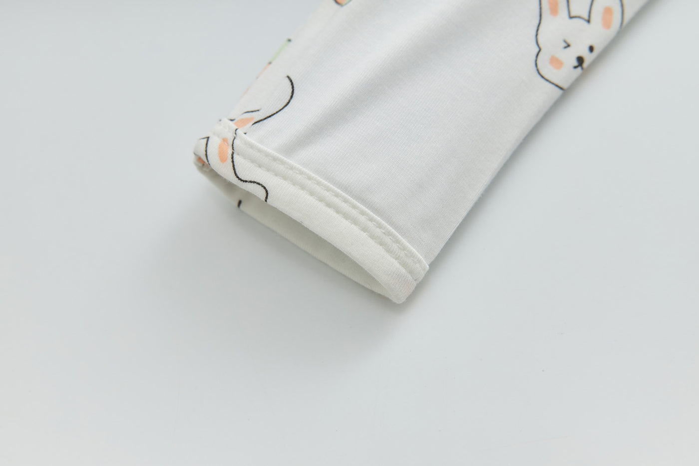 Baby Bamboo Sleepsuit Rabbit Eats Carrots Two Way Zip All In One Jumpsuit Feet Cover - Little Kooma