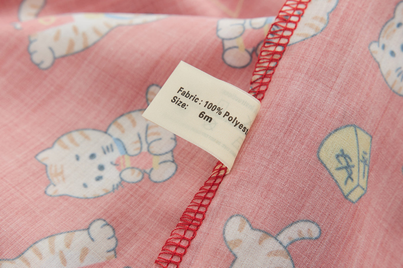 Baby Girl Red Lucky Cat Cheongsam Dress 0817X - Little Kooma
