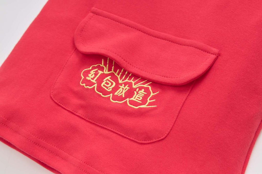 Singapore Souvenir Gift Baby Kids Boys Cheongsam Set Leave Ang Bao Here Top n Shorts CNY Chinese New Year Outfit - Little Kooma