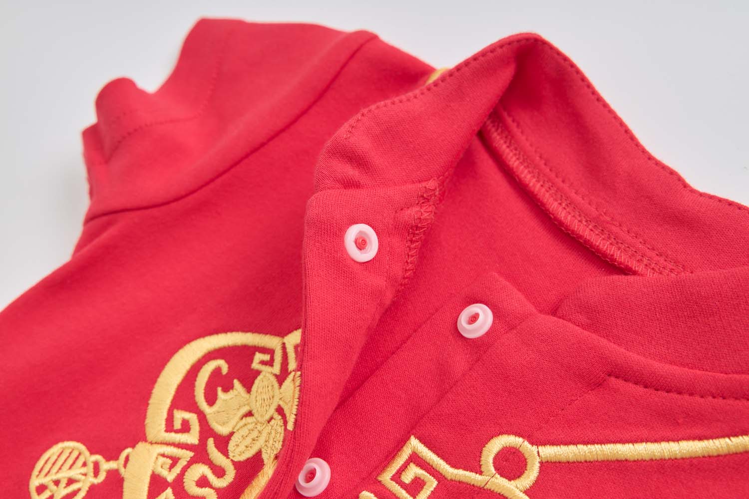 Singapore Souvenir Gift Baby Unisex Red Cheongsam Romper Ruyi Lock Chinese New Year Outfit - Little Kooma