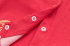 Singapore Souvenir Gift Baby Unisex Red Cheongsam Romper Ruyi Lock Chinese New Year Outfit - Little Kooma