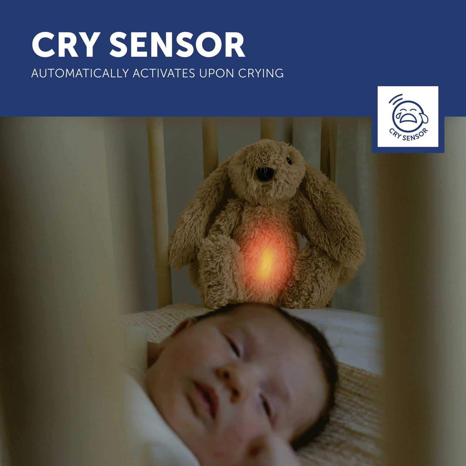 Baby Sleep Soother with Nightlight - Ro The Rabbit - Little Kooma