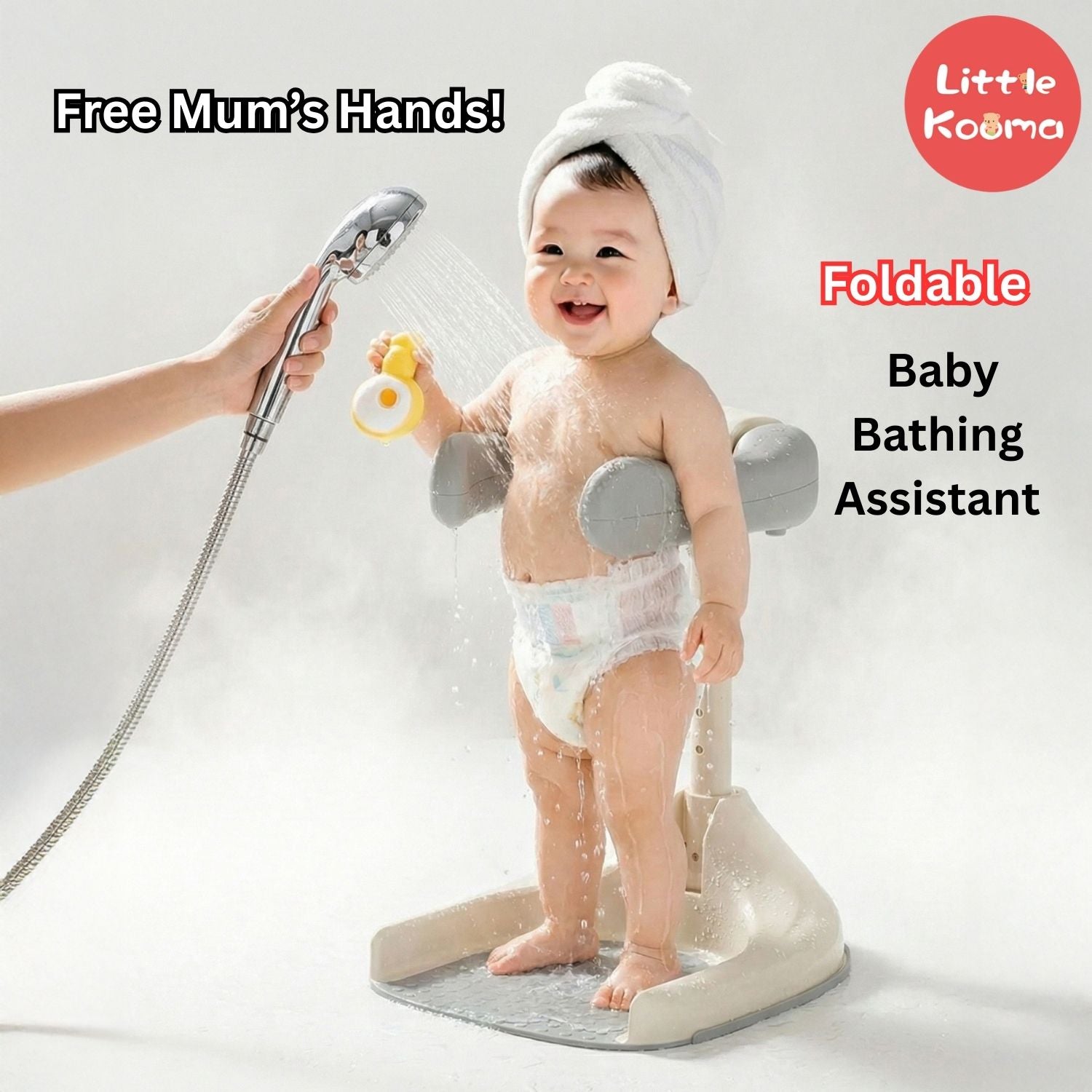 Ready Stock Baby Standing Bath Support Seat Anti-Slip Shower Helper Stand
