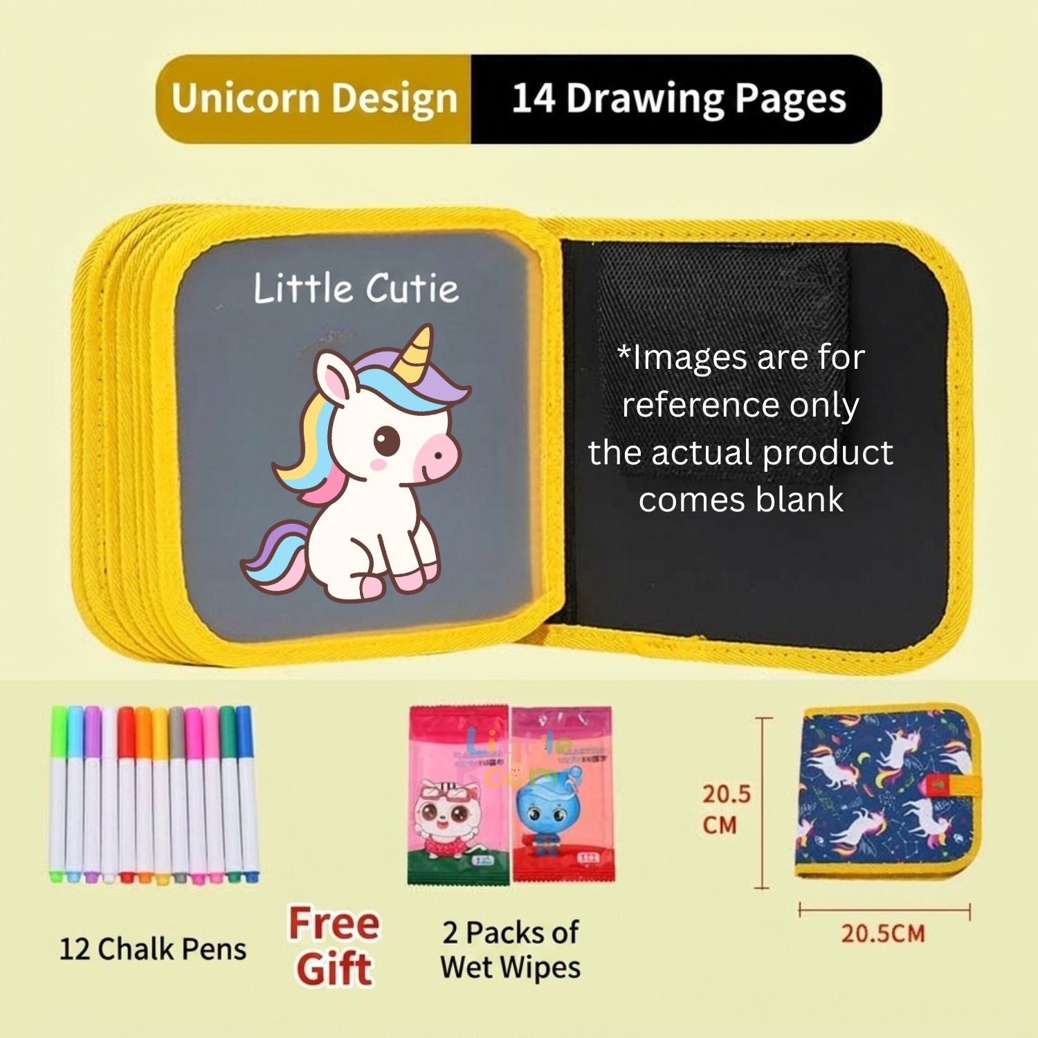 Ready Stock Kids Drawing Book Reusable Doodle Board Wipe Clean Travel Toy Mess Free Coloring Set - Little Kooma