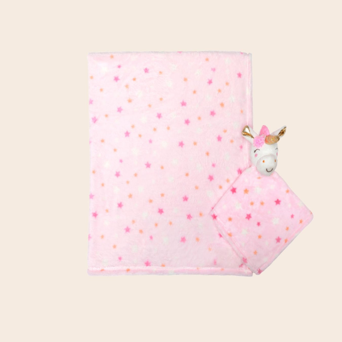 New Born Baby Girl Unicorn LED Light Layette Plush Blanket Romper Suitcase Mummy Makeup Box Gift Hamper Gift Box Set