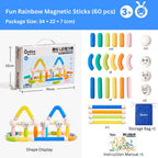 Ready Stock Magnetic Building Toy for Kids Pop Tube Sticks Creative STEM Toy 3+