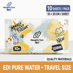 Ready Stock Naughty Tom Flushable Wet Toilet Wipes 80 Sheets Thick Soft 200x150mm