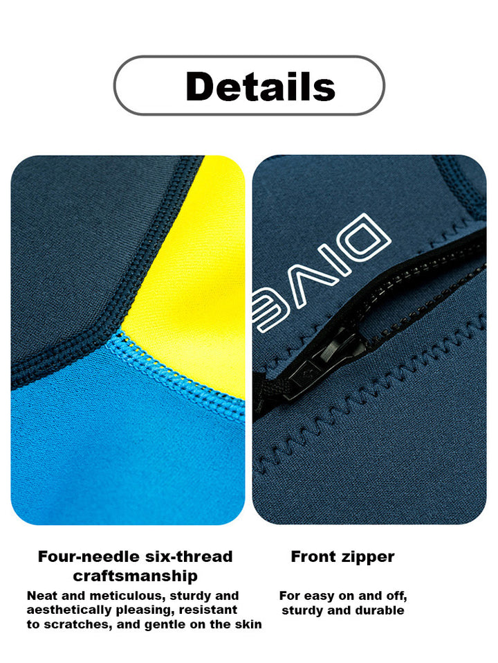 Baby Kids Boy's 2.5MM Comfortable UV Protection Quick-drying Flexible Durable Thermal Short Sleeves Crocodile Print One Piece Swimwear Swimming Suit - Little Kooma