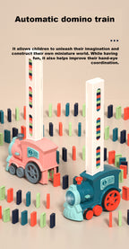 Kids Domino Train Domino Blocks Set Building And Stacking Toy Blocks Domino Set For 3 Year + Toys Boys Girls Creative Gifts For Kids - Little Kooma