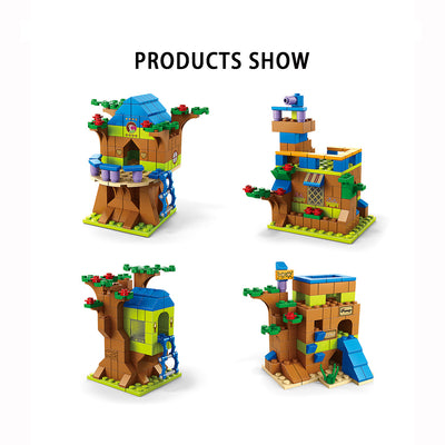 Kids 1000 Pcs Building Blocks Tree House - Little Kooma