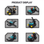 Kids Building Blocks 123pcs Mini SWAT tractor aircraft 6 in 1 block - Little Kooma