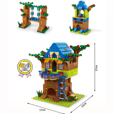 Kids 1000 Pcs Building Blocks Tree House - Little Kooma