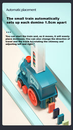 Kids Domino Train Domino Blocks Set Building And Stacking Toy Blocks Domino Set For 3 Year + Toys Boys Girls Creative Gifts For Kids - Little Kooma