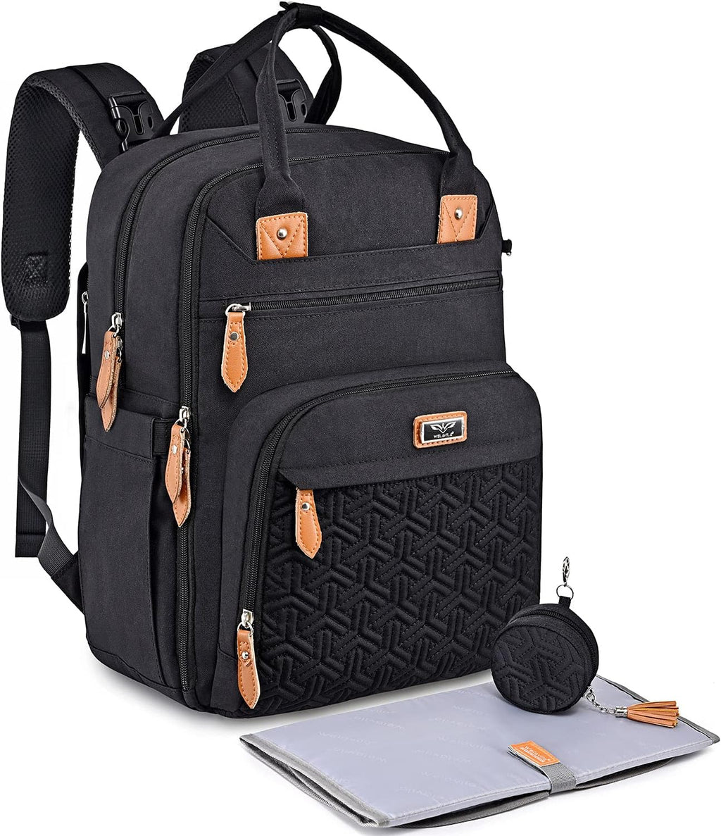 Moms Small Nappy Changing Bag Unisex Baby Diaper Bag Backpack