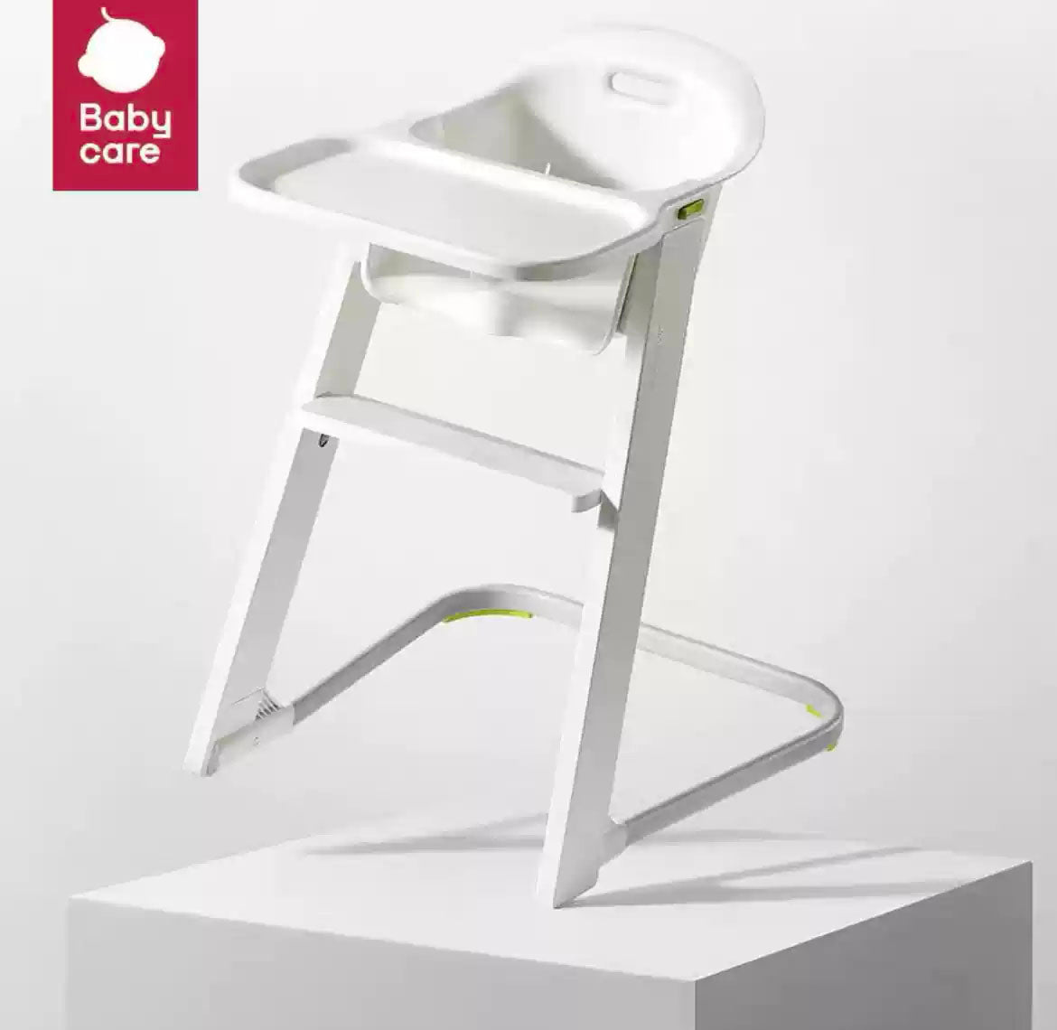 Adjustable Tray Baby High Chair with Washable Tray & Ergonomic Seat | Lightweight 6kg | Stable Feeding Chair - Little Kooma