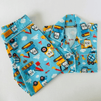 Blue Truck Pyjamas - Little Kooma
