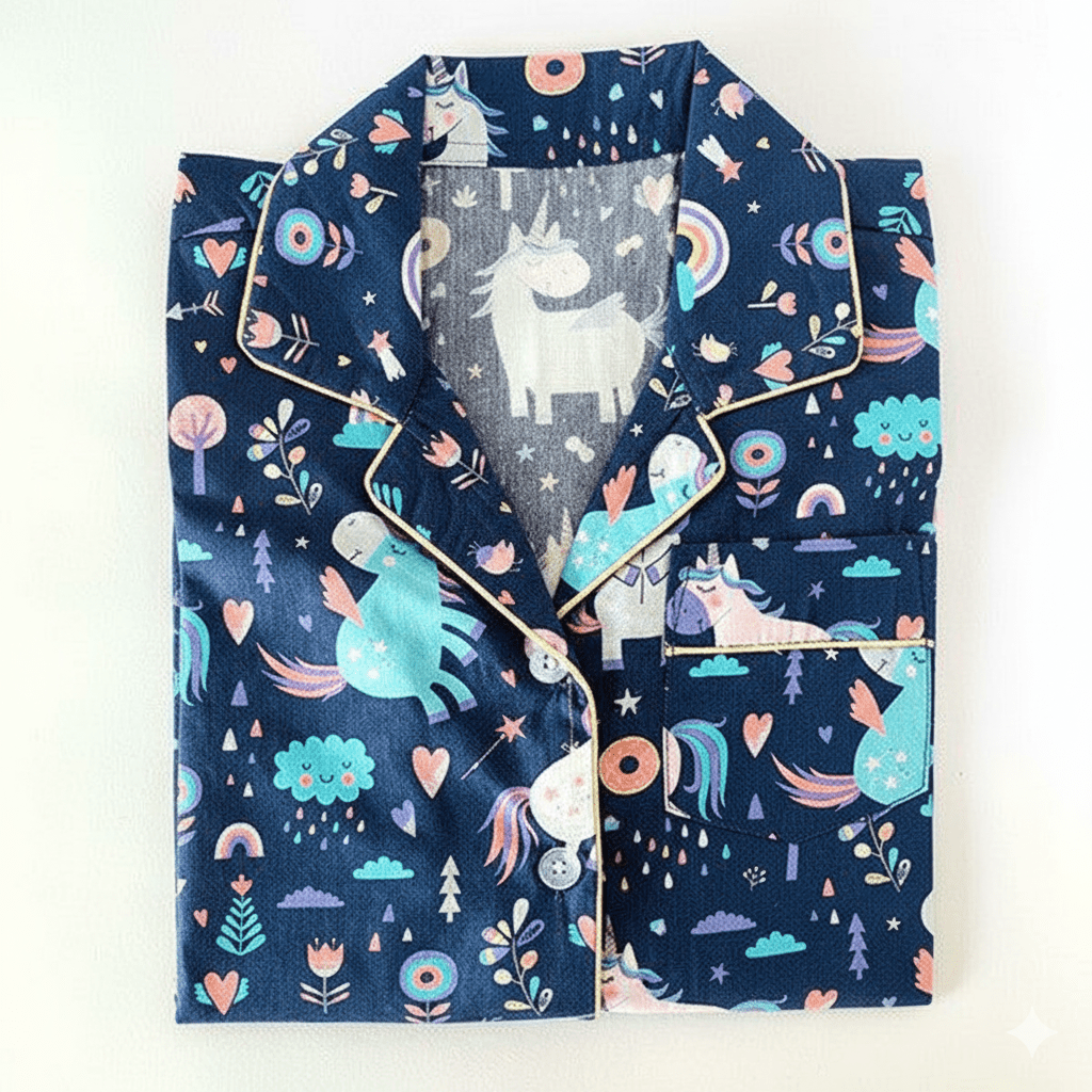 Blue Unicorn Pyjamas - Little Kooma