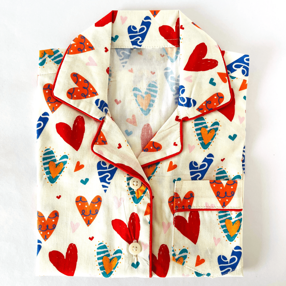 Colorful Hearts Pyjamas - Little Kooma