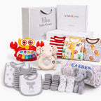 New Born Baby Boy Personalised Little Kooma Brand Gift Box 12 Pcs Elephant Gift Box Set