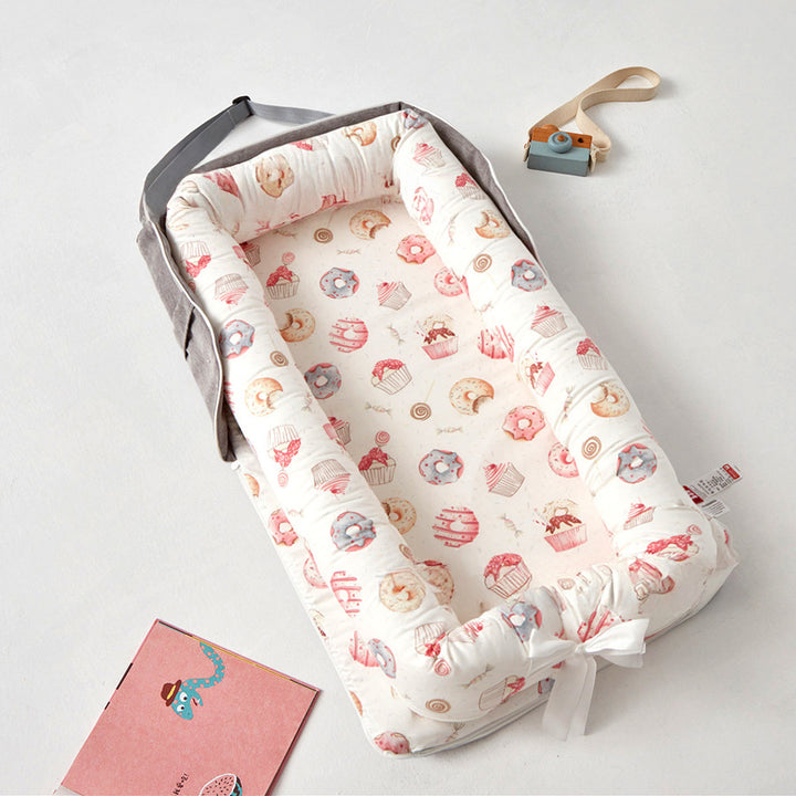 Baby Portable Foldable Cot Travel Bed Newborn Safety Bed Sleep By Your Side Baby Nest Lounger - Little Kooma