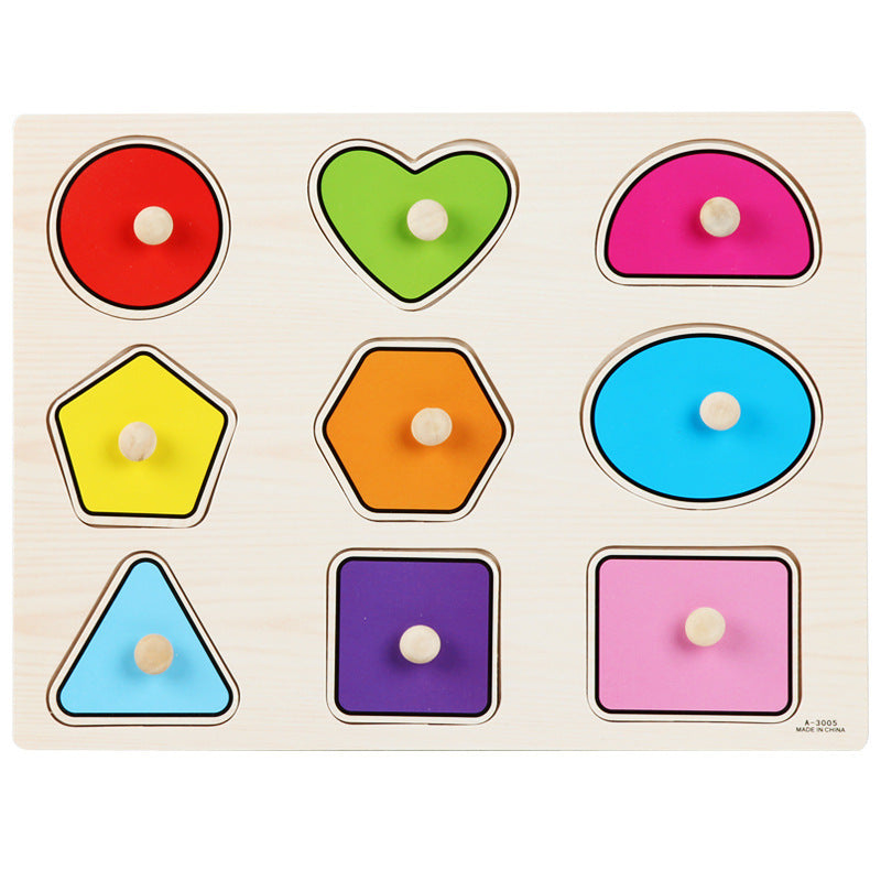 Wooden Toddler Animal Vehicle Puzzles w Handles Educational Montessori Puzzles Toys Clearance Sale 3 Years + - Little Kooma
