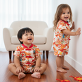 Ready Stock CNY Dragon Phoenix Baby Boy Cheongsam Romper Singapore Souvenir Gift - Little Kooma