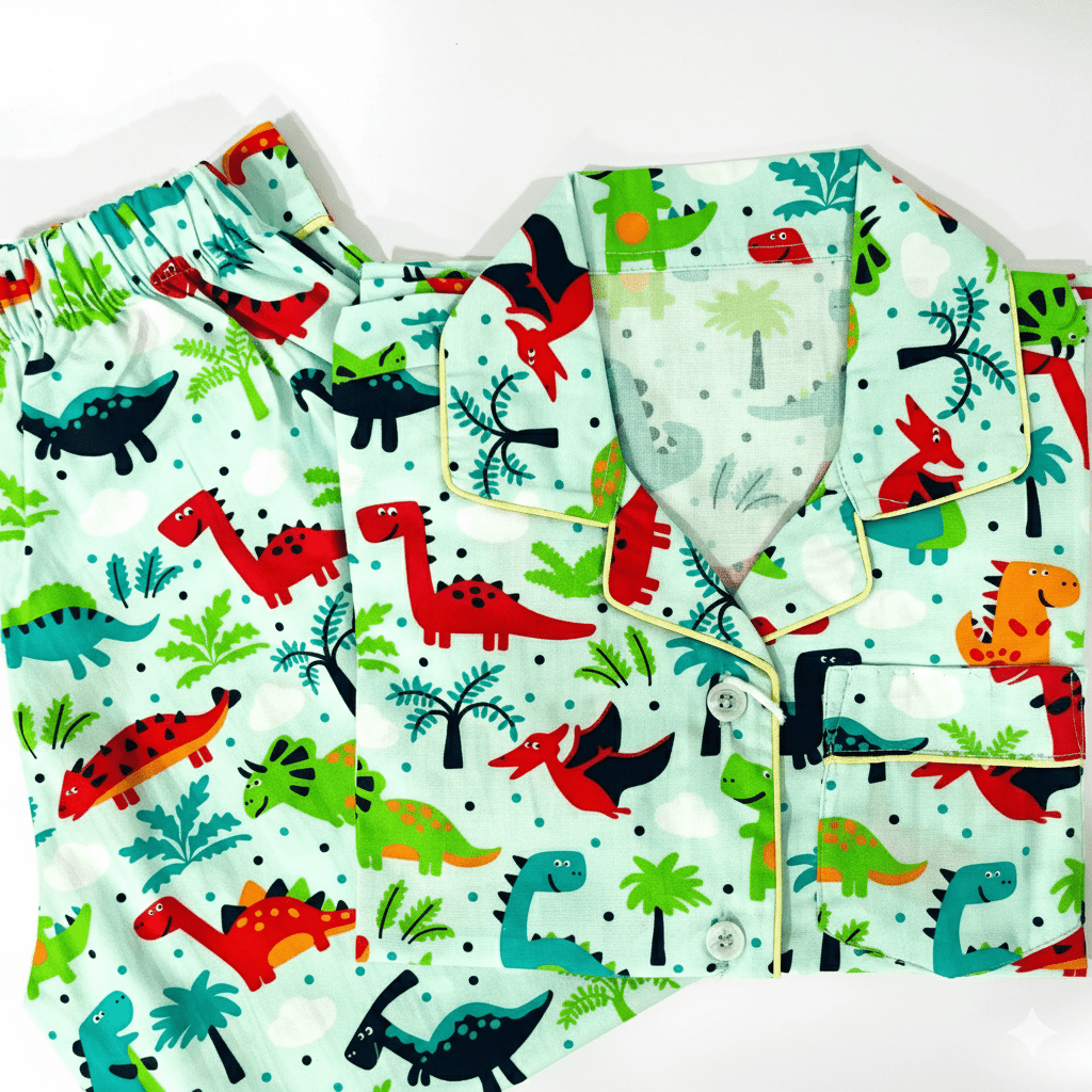 Colorful Dino Pyjamas - Little Kooma