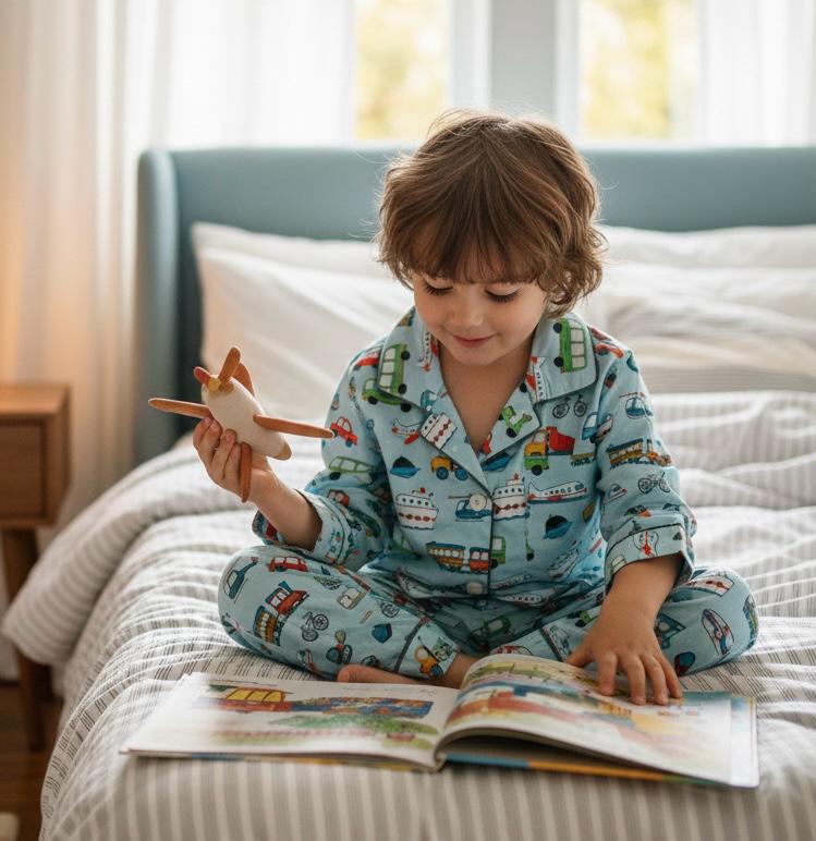 Fun Transport Vehicles Pyjamas - Little Kooma