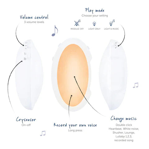 Sound Machine with Nightlight and Voice - Bruno / Phoebe - Little Kooma