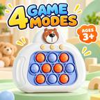 Enhanced draft cover for in-stock bear electronic pop-it game console with four game modes