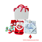 New Born Baby Boy Girl Christmas LED Light Layette Plush Blanket Snowman Suitcase Mummy Makeup Box Gift Hamper New Born Baby Gift Box Set - Little Kooma